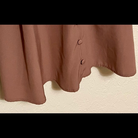 GU Torrid Mauve & Black Chablis Button Down Lace Crop Cami; Size 1X! - Picture 4 of 6